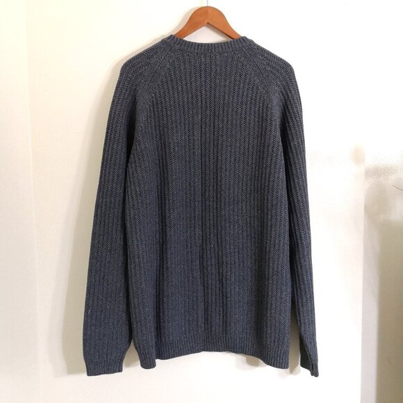 NWOT Eddie Bauer 100% Cotton Crew Neck Sweater Charcoal Gray Size XL Tall - Picture 4 of 6